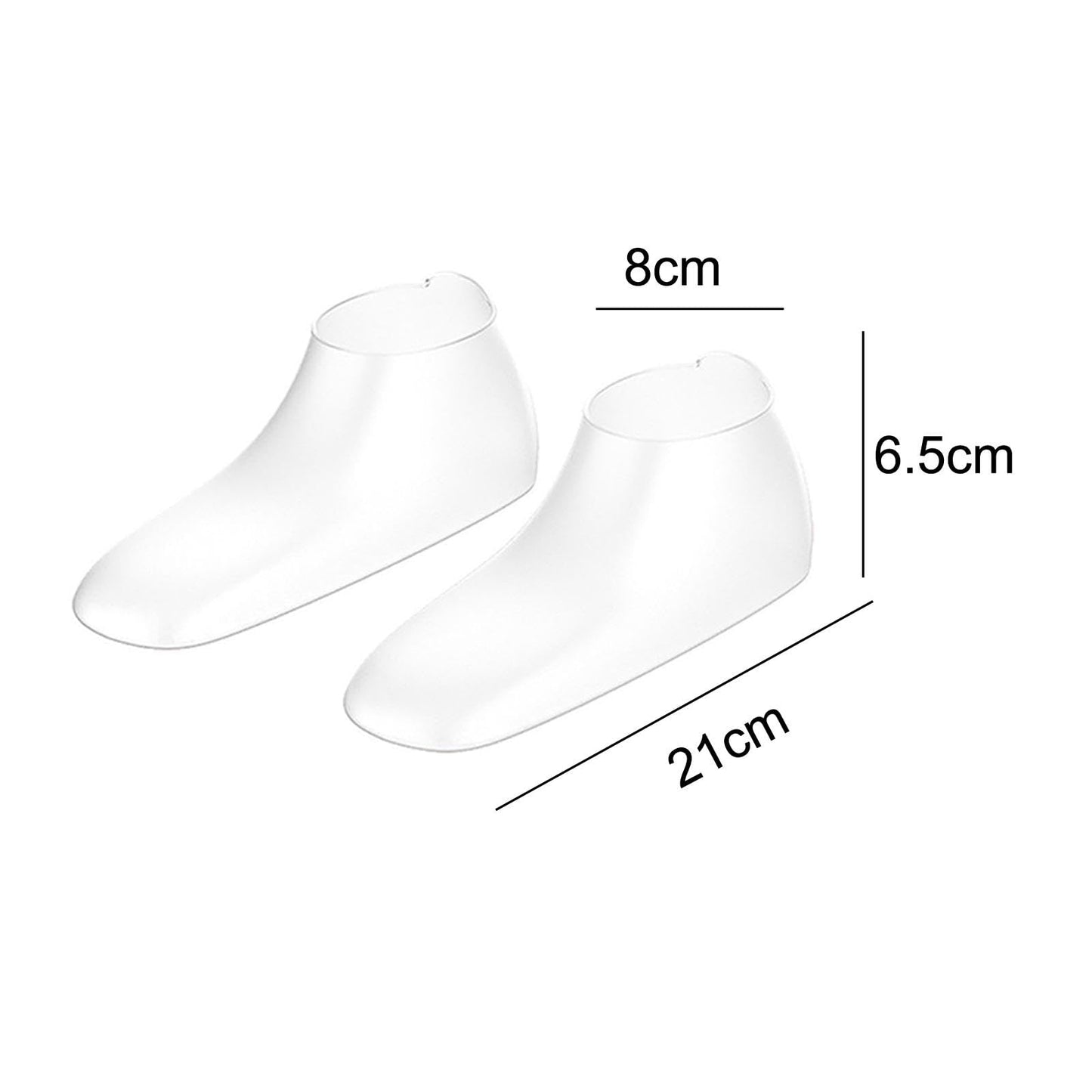 Generic Hydrating Silicone Socks for Women, Treatment, Clear