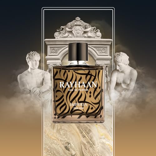 Rayhaan Imperia Eau de Parfum Spray for Men 3.4 Fl Oz - Premium Roman Spirit