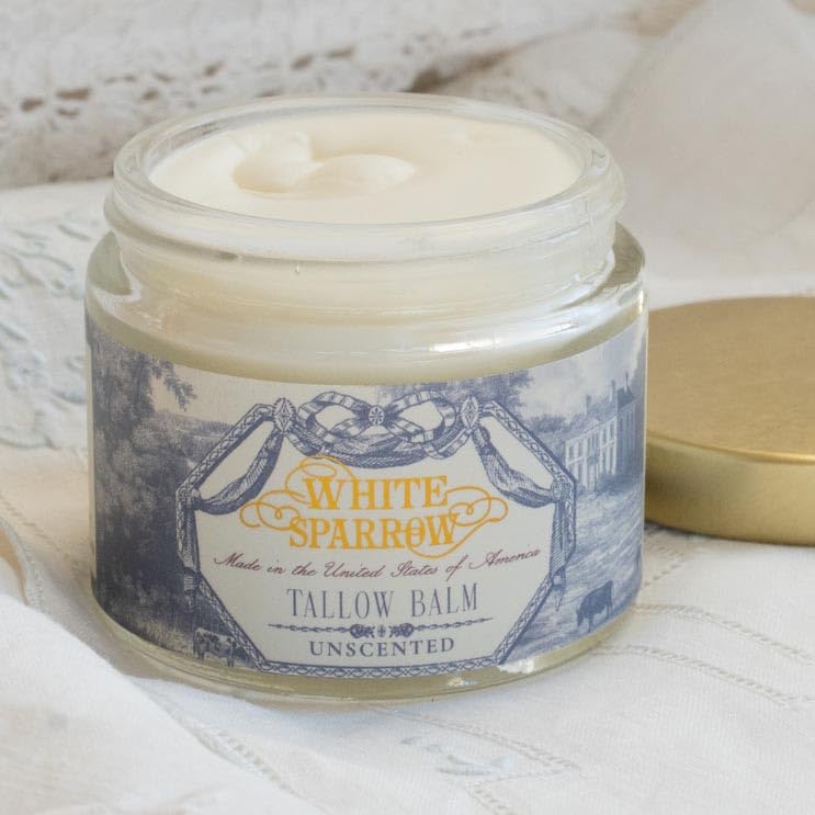 Organic Grass-Fed Tallow Balm for Face & Body Unscented 2oz
