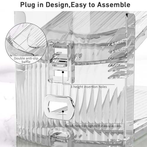 36-Pack Clear Shoe Slot Organizer - Space Saving Shoe Stacker for Closet Storage