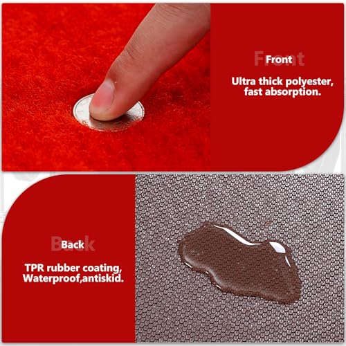 4ft x 20ft Extra Thick Red Carpet Runner for Events & Weddings - Heavy Duty, Non-Slip