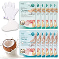 Epielle Hand & Foot Masks Set - Moisturizing Gloves & Socks for Dry Skin, Self-Care Gifts