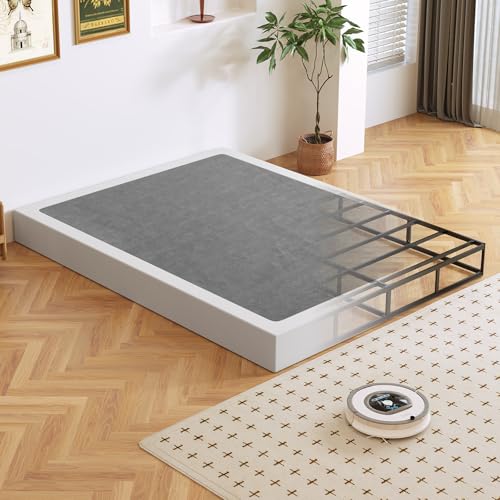 7 Inch King Box Spring Frame - Metal Support, Noise-Free Mattress Foundation