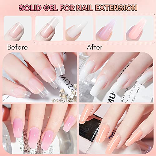 Makartt 3d Gel Nail Art Kit: All in One 3D Sculpting Builder DIY Kit Non-Stick-Hand Solid Gels UV LED Soak Off Gel Polish Painted Carving Molding Hard Gels Rhinestones Chrome Nail Art Salon Home