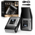 Cordless Foil Shaver for Men: Dual Replacement Heads (Foil + Trimmer), High-Speed 6000RPM,USB-C Rechargeable, IPX6 Waterproof Battery Display & Travel-Friendly/Home Use