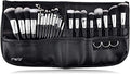29-Piece Makeup Brush Set with Luxury Travel Belt and Bag for Women & Artists