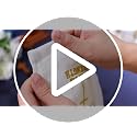 White Christian Gifts for Men & Women - 10 Pcs 12 Inch Embroidered Towels, Hillsuren