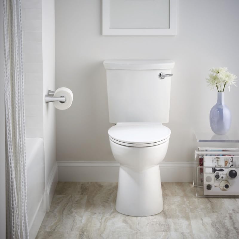 American Standard Slow-Close Elongated Toilet Seat - White, Quick-Release Hinges