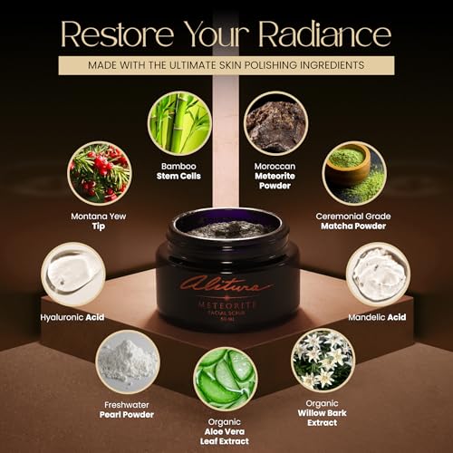 Alitura Meteorite Exfoliating Face & Body Scrub with Pearl, 60ml
