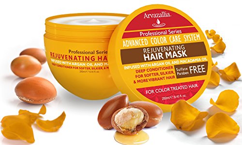 Argan & Macadamia Oil Hair Mask - Deep Conditioner for Color Treated Hair, 8.45 Fl Oz Pack of 2