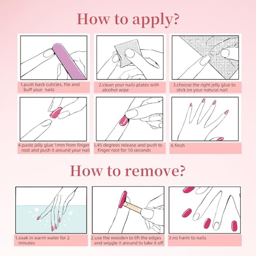 Press on Nails Handmade Nails Cornflower Winks Cute Manual Fake Nails for Women Party Holiday Photo Size M
