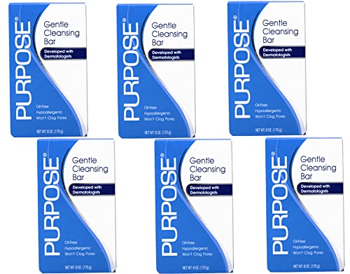 Purpose Gentle Cleansing Bar for All Skin Types - 6 oz Pack of 6