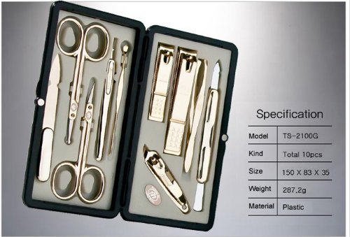 Korean Nail Clipper Set with 10 Tools - Manicure & Grooming Kit for Travel