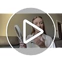 MIYADIVA White Height-Adjustable Travel Makeup Mirror with Lights, 1X/30X Magnification & Phone Holder