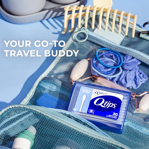 Q-tips Cotton Swabs Travel-Size 10-Pack, 30 Ct Each – Premium Cleaning & Beauty Tools