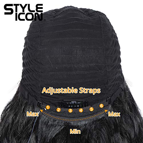 Long Wavy Lace Front Wig 32 Inch Synthetic Hair with Middle Part