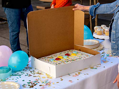 Southern Champion Tray 1029 White Non-Window Sheet Cake & Utility Box 19" x 14" x 4" (Case of 50)