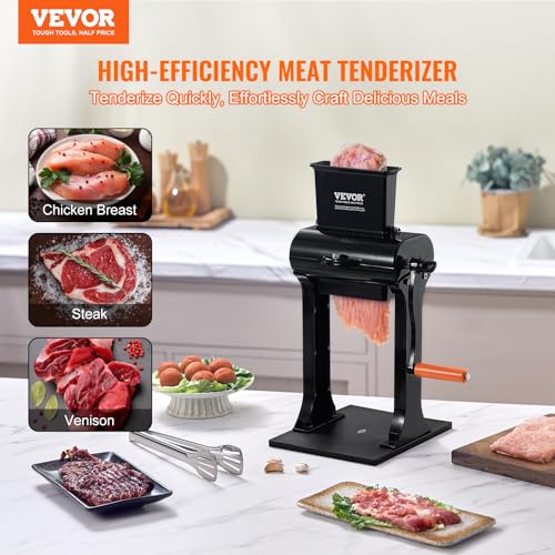 VEVOR 5.8-Inch Commercial Meat Tenderizer, Heavy Duty Stainless Steel Kitchen Tool