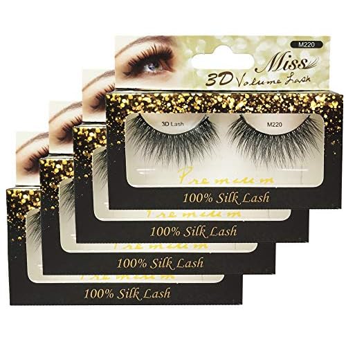 "4 Pairs" Miss Lash 100% Handmade Tapered 3D Volume lash M222