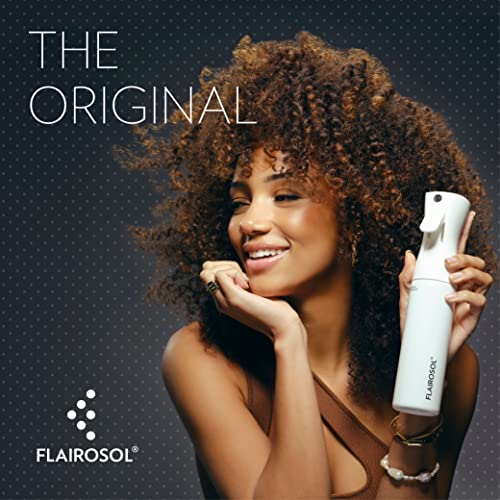 FLAIROSOL, The Original, 2 Pack Spray Bottle, Continuous Mister for Hair and Beauty, Home care and 1,001 uses, 10 oz, White Bottle