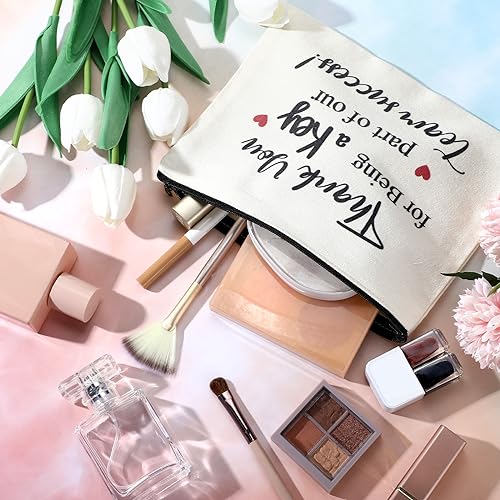 24 Pack Employee Appreciation Gifts Cosmetic Makeup Bags for Coworkers