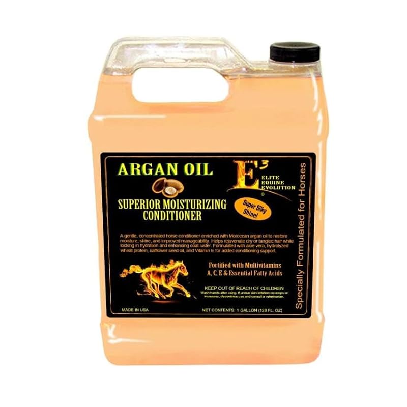 E3 Argan Oil Conditioner Gallon for Dry Damaged Hair & Skin Nourishment