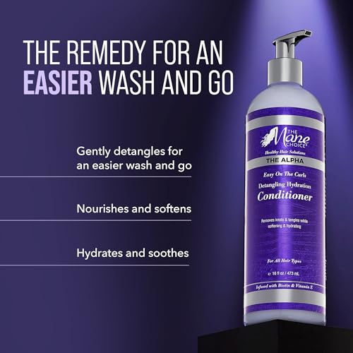 16 oz Hydrating Curly Hair Conditioner for Detangling & Nourishment - Sulfate & Paraben-Free