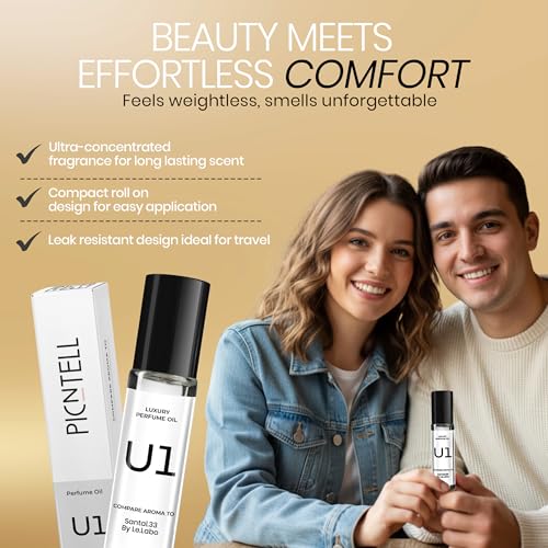 U Series Impression Perfume Oil Roll-On ? Unisex Travel-Friendly Fragrance Based on Iconic Luxury Scents, Long-Lasting Perfume for Men & Women (1 - Pack, U1)