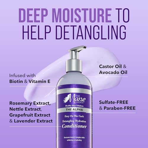 16 oz Hydrating Curly Hair Conditioner for Detangling & Nourishment - Sulfate & Paraben-Free