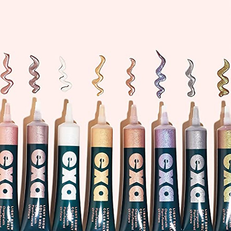 Exa Beauty - Natural Light Show Color Melt Sparkler For Eyes + Cheeks + Lips | Clean, Vegan, Cruelty-Free Makeup (Dear Diary - Rainbow Sparkle)