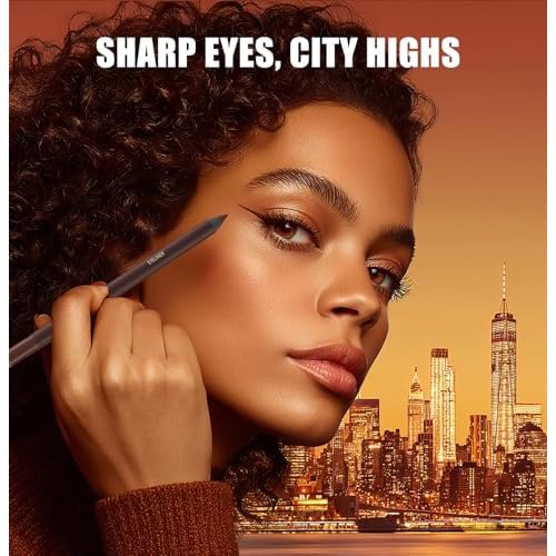 Pinkiou 5 Colors Eyeliner Pencil Set,24 Hour Waterproof Smudge-Proof Eye Liner Pencil, Long-Lasting Makeup Pencils for Eyebrows and Eyeliner (Plum, Stone, Chocolate, Brown, Black)?