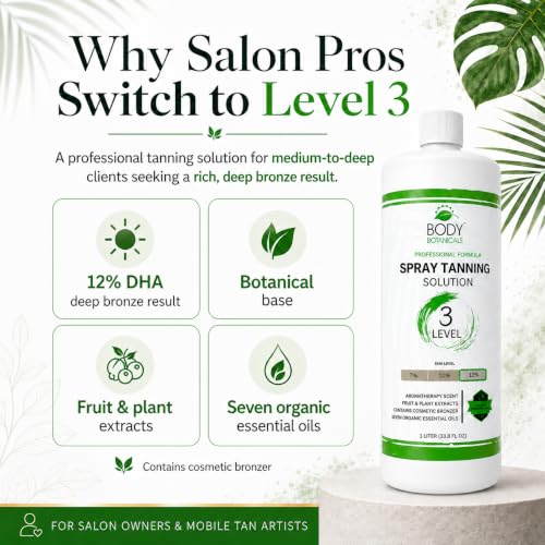 12% DHA Professional Spray Tan Solution - 33.8oz - Body Botanicals Variation of THIS listing