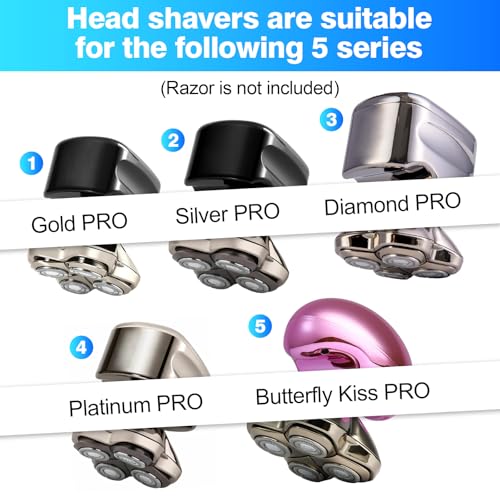 Replacement Blade Head for Pitbull Shaver 4D Floating System - 3 Pack