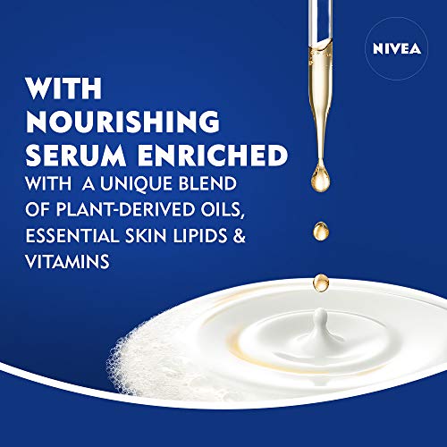 NIVEA Cocoa & Shea Butter Body Wash with Nourishing Serum - Pack of 3, 20 Fl Oz