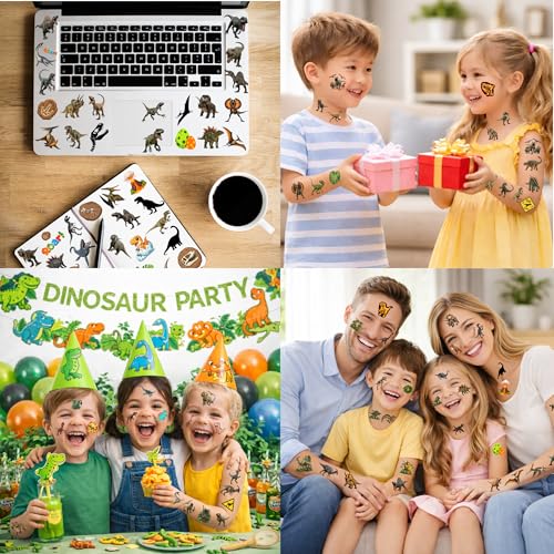 Partywind Glow Easter Basket Stuffers for Kids, 102 PCS Individually Cut Temporary Tattoos for Easter Party Supplies Favors, Spring Decorations Goodie Bag Stuffers for Egg Hunt Games Prizes