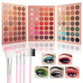 105 Colors Eyeshadow Palette with 5Pcs Brushes Set,Professional Makeup Smokey Nude Matte Eyeshadow Palette,Colorful and Long Lasting Powder Eye Shadow Makeup Gift Set