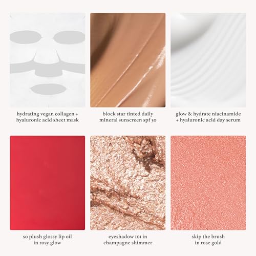 Bliss x Julep Makeup Kit - Hydrating Skincare & Makeup Set - Includes Julep Eyeshadow Stick & Bliss Glow Serum Skincare