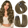 Easyouth 18in Micro Balayage Human Hair Extensions #4/24/4 Pack of 1
