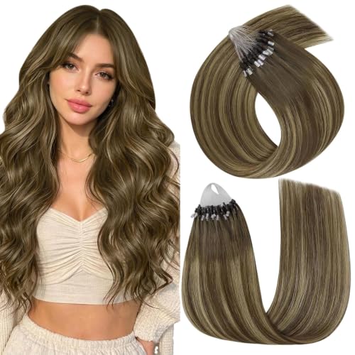 Easyouth 18in Micro Balayage Human Hair Extensions #4/24/4 Pack of 1