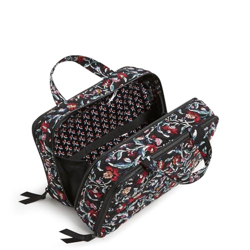 Cotton Ultimate Travel Makeup Organizer Case, Perennials Noir