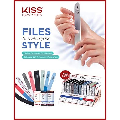 Kiss File All Purpose & Smoother 180 Medium / 600 Extra Fine F100N - Pack of 12