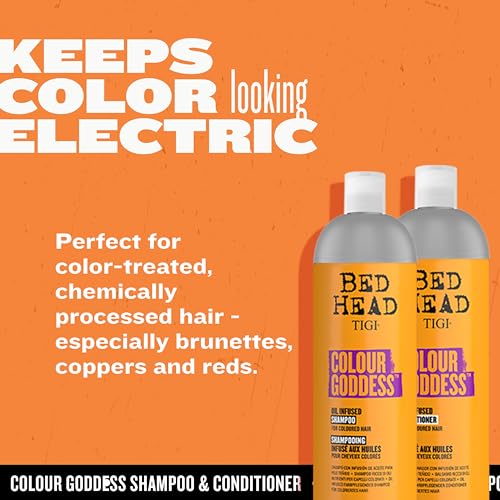 TIGI Bed Head Color Goddess Moisturizing Shampoo & Conditioner Set 25.36 fl oz Pack of 2 — For Dyed Hair
