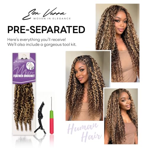 Burmese Curly Crochet Human Hair 4/27 18 Inch 60g - Virgin Synthetic Hair
