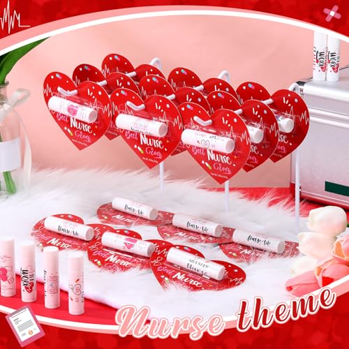 60 Pack Nurses Appreciation Gifts Bulk Nurses Week Lip Balms Hospital Staff Team Thank You Gifts Winter New Year Appreciation Party Favors for Coworkers Midwife Women Volunteer Presents