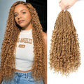 FIRSTCYH HAIR Senegalese Twist Crochet Hair 24 Inch 8 Packs #27 - Curly Ends, Easy Install