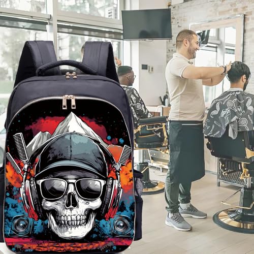 Large Barber and Hairstylist Travel Backpack Organizer for Clippers & Tools