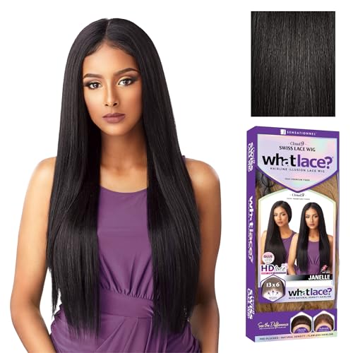 Sensationnel Lace Front Wig - 13x6 Janelle 1B Natural Synthetic Hair