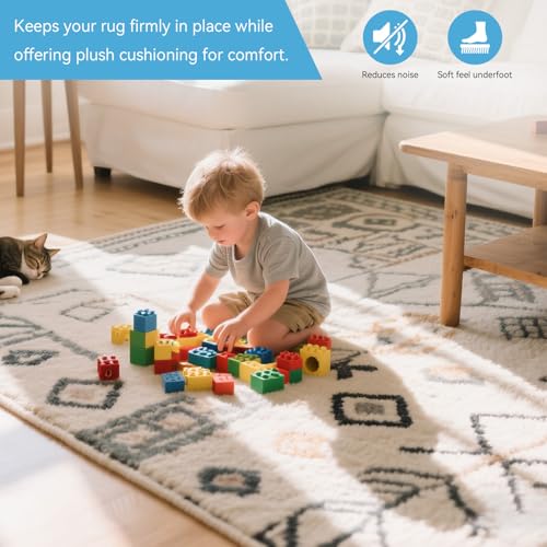 9' x 12' Waterproof Felt Rug Pad - Non Slip 1/4 Inch Thick for Hardwood Floors - Floor Protection & Cushion