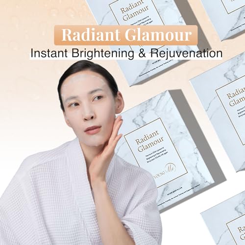 YoungMe Rejuvenating Korean Sheet Mask - Hypoallergenic Face Mask for All Skin Types, 25g x 6 Sheets