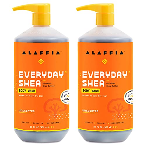 Unscented Shea Body Wash 2-Pack - 32 Fl Oz each, Nourishing & Gentle